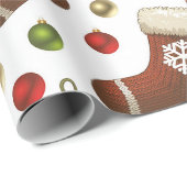 Weihnachtskränze Geschenkpapier (Rolleneckpunkt)