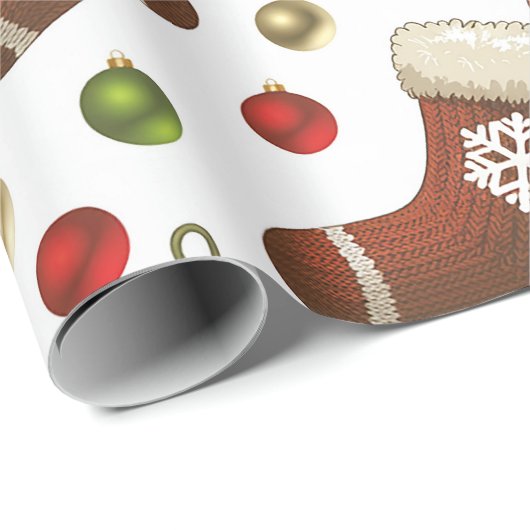 Weihnachtskränze Geschenkpapier (Rolleneckpunkt)