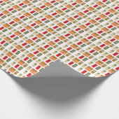 Weihnachtskränze Geschenkpapier (Ecke)
