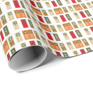 Weihnachtskränze Geschenkpapier
