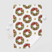 Weihnachtskränze Golfhandtuch (Insitu)