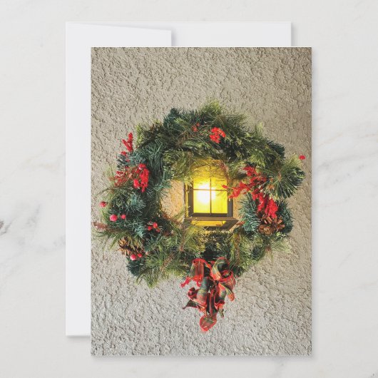 Weihnachtskränze Grußkarte Feiertagskarte (Vorderseite)