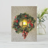 Weihnachtskränze Grußkarte Feiertagskarte (Stehend Vorderseite)