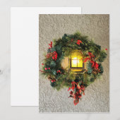 Weihnachtskränze Grußkarte Feiertagskarte (Vorne/Hinten)