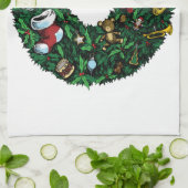 Weihnachtskränze Handtuch (Gefaltet)