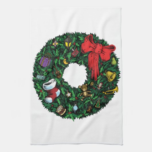 Weihnachtskränze Handtuch (Vertikal)