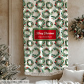 Weihnachtskränze im Wasser Weihnachtskränze Fleecedecke