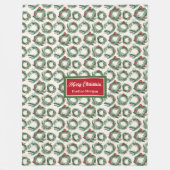 Weihnachtskränze im Wasser Weihnachtskränze Fleecedecke (Vorderseite)