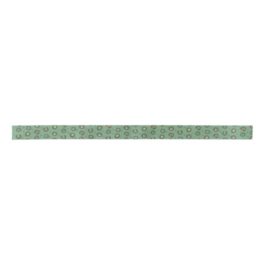 Weihnachtskränze in Grün Satinband (Vorderseite)