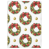 Weihnachtskränze Klemmbrett (Rückseite)