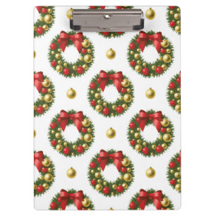 Weihnachtskränze Klemmbrett