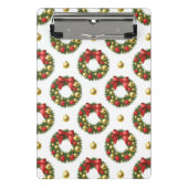 Weihnachtskränze Mini Klemmbrett (Vorderseite)