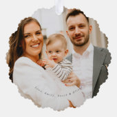 Weihnachtskränze mit Foto  Ornament Karte (Rückseite)