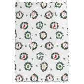 Weihnachtskränze Mittlere Geschenktüte (Rückseite)