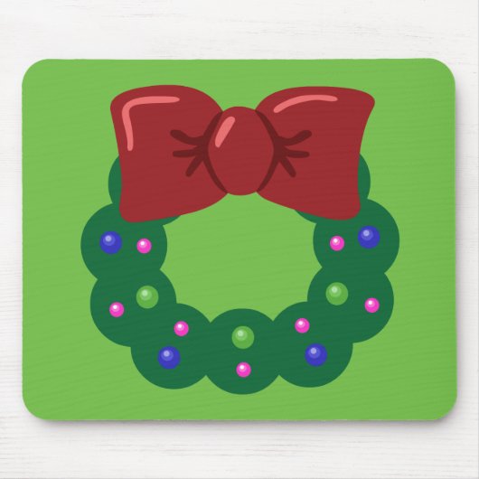 Weihnachtskränze Mousepad (Vorne)