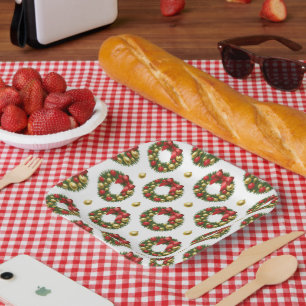 Weihnachtskränze Pappteller