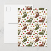 Weihnachtskränze Postkarte (Vorne/Hinten)