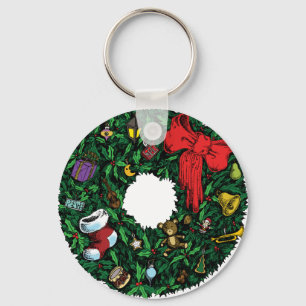 Weihnachtskränze Schlüsselanhänger