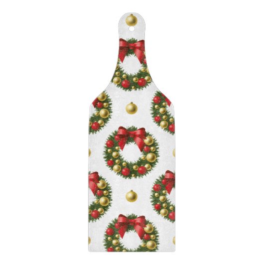 Weihnachtskränze Schneidebrett (Vorderseite)