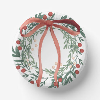 Weihnachtskränze-Schüsseln Pappteller
