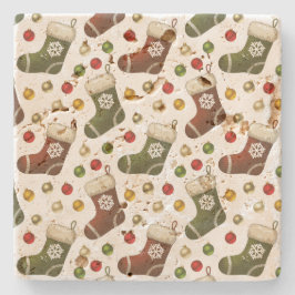 Weihnachtskränze Steinuntersetzer