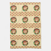 Weihnachtskränze Strickmuster Geschirrtuch (Vertikal)