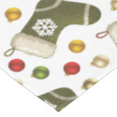 Weihnachtskränze Tischdecke (Schrägansicht)