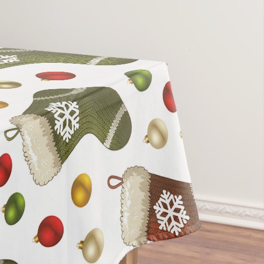 Weihnachtskränze Tischdecke (Beispiel)