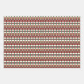 Weihnachtskränze und Ornamente Geschenkverpackungs Geschenkpapier Set (Vorderseite 3)