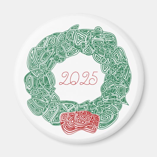 Weihnachtskranzmagnet Magnet (Vorne)