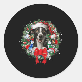 Weihnachtskraut-Dekoration Xmas Pajamas 1 Runder Aufkleber