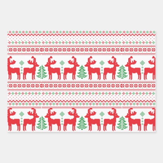 Weihnachtskraut Geschenkpapier Set (Vorderseite)