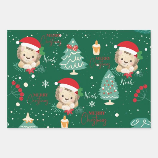 Weihnachtskraut Geschenkpapier Set (Vorderseite 3)