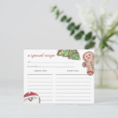 Weihnachtskraut im Wasser Rezept Postkarte (Stehend Vorderseite)