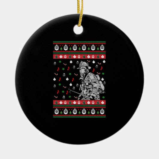 Weihnachtskraut Keramik Ornament (Vorne)