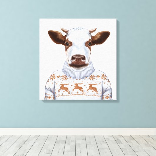 Weihnachtskraut Leinwanddruck (Insitu (Holzboden))