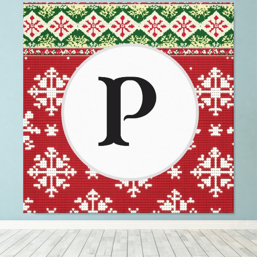 Weihnachtskraut Leinwanddruck (Insitu (Holzboden))