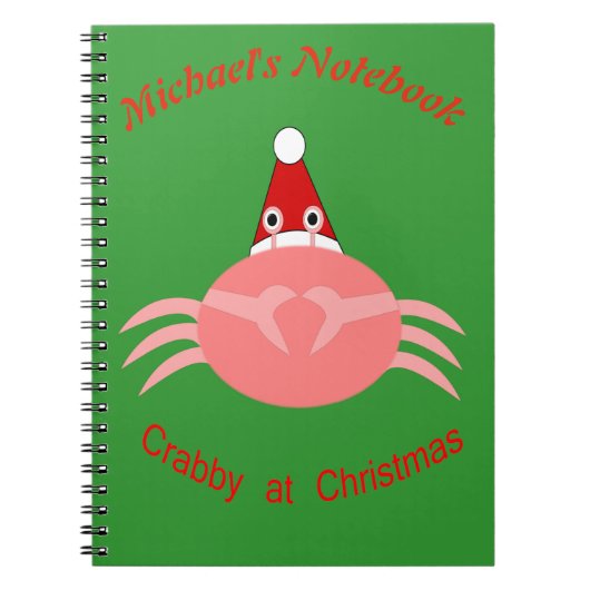 Weihnachtskraut-Notebook Notizblock (Vorderseite)