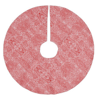 Weihnachtskraut Polster Tree Skirt Polyester Weihnachtsbaumdecke