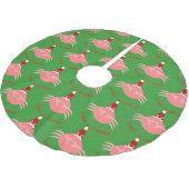 Weihnachtskraut Polyester Weihnachtsbaumdecke (Schrägansicht)