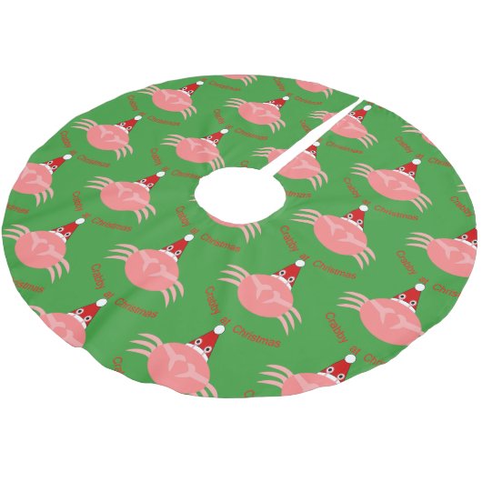 Weihnachtskraut Polyester Weihnachtsbaumdecke (Schrägansicht)