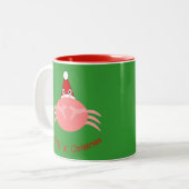 Weihnachtskraut-Tasse Zweifarbige Tasse (Vorderseite Links)