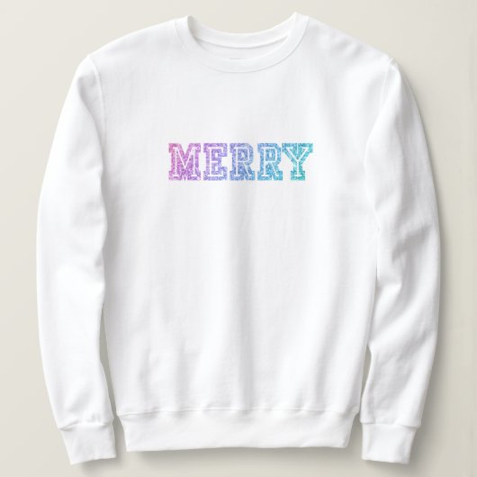 Weihnachtskraut - Uni, Einhornfarben Sweatshirt (Design vorne)