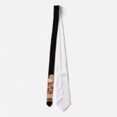 WeihnachtsKrawatte mit Sankt und niedlichem Ren Krawatte (Rückseite)