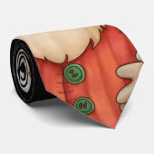 WeihnachtsKrawatte mit Weihnachtsmann Ho Ho Ho Krawatte (Gerollt)