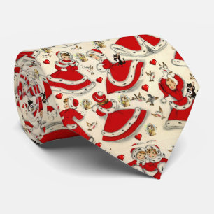 Weihnachtskrawatte, Vintage Krawatte