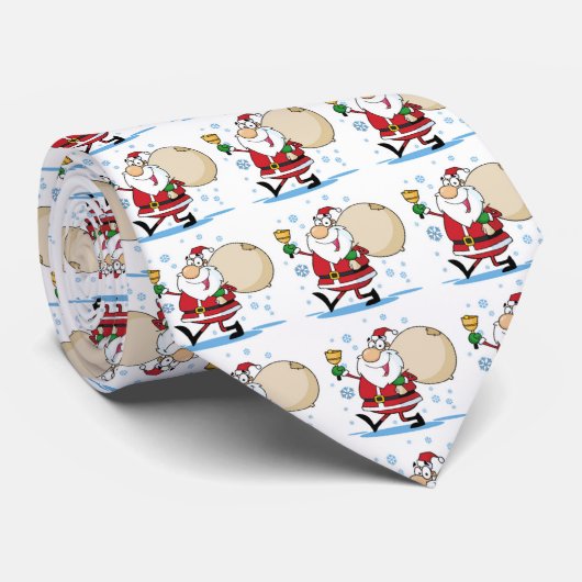 Weihnachtskrawatte/Weihnachtsmann Krawatte (Gerollt)