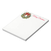 Weihnachtskreath Notepad Notizblock (Rotiert)