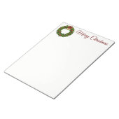 Weihnachtskreath Notepad Notizblock (angewinkelt)