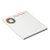 Weihnachtskreath Notepad Notizblock (angewinkelt)